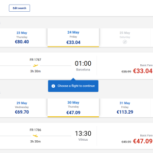 Vilnius Barselona 2024 m. gegužės mėn. tik €80,13 (6d.)