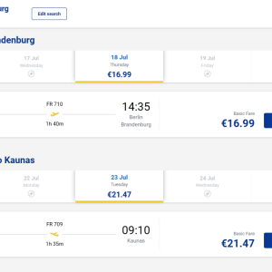 Kaunas Berlynas liepą 2024 m. tik €38,46 (5n.)
