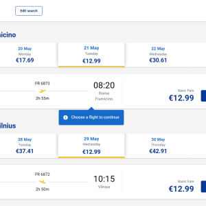 Vilnius Roma 2024 m. gegužės mėn. tik €25,98 (8n.)