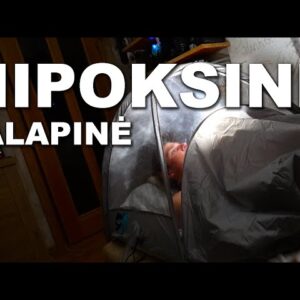 Naktys hipoksinėje palapinėje prasideda. Mažinam deguonį