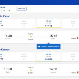 Kaunas Zadaras 2025 m. liepos mėn. tik €107,94 (7d.)