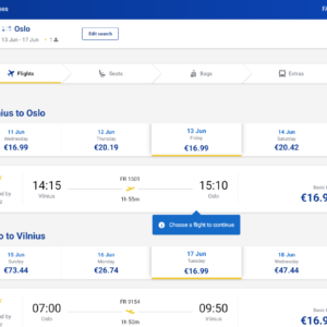 Vilnius Oslas 2025 m. birželio mėn. tik €33,98 (4n.)