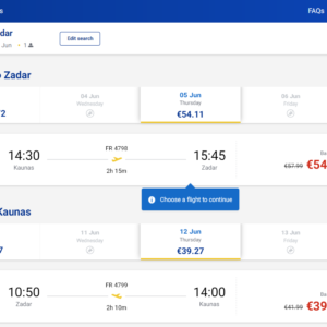 Kaunas Zadaras 2025 m. birželio mėn. tik €93,38 (7d.)