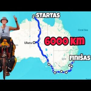 Su dviračiu per Australiją