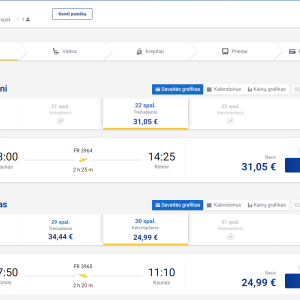 Kaunas Riminis 2025 m. spalio mėn. tik €56,04 (8n.)