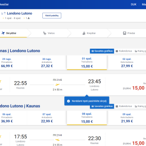 Kaunas Londonas 2025 m. spalio mėn. tik €30 (7n.)