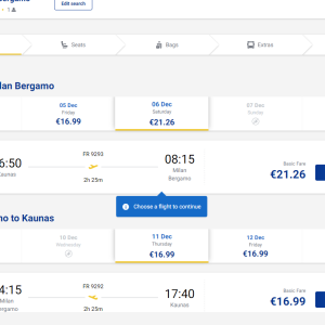 Kaunas Milanas 2025 m. gruodžio mėn. tik €38,25 (5n.)