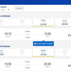 Kaunas Bristolis 2025 m. gruodžio mėn. tik €39,98 (3n.)