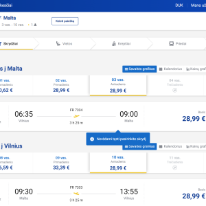 Vilnius Valeta 2026 m. vasario mėn. tik €57,98 (7n.)