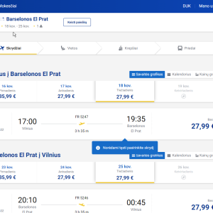 Vilnius Barselona 2026 m. kovo mėn. tik €55,98 (7n.)