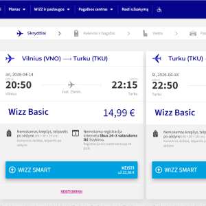 Vilnius Turku 2026 m. balandžio mėn. tik €30 (4n.)