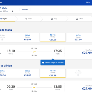 Vilnius Valeta 2026 m. vasario mėn. tik €55,98 (8n.)