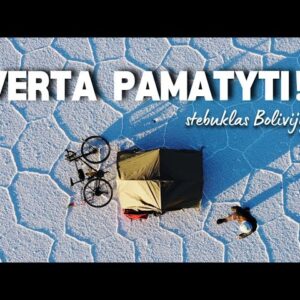 Nakvynė didžiausioj pasaulio druskos dykumoj / Bolivija