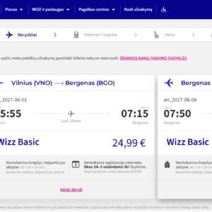 Vilnius Bergenas 2027 m. birželio mėn. tik €49,98 (7n.)