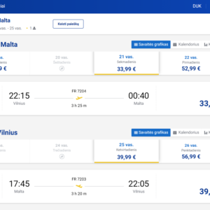 Vilnius Valeta 2027 m. vasario mėn. tik €73,98 (4n.)