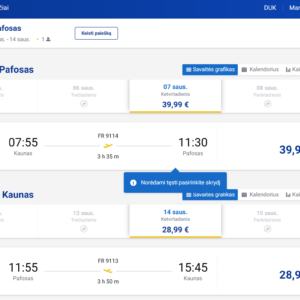 Kaunas Pafosas 2027 m. sausio mėn. tik €68,98 (7n.)