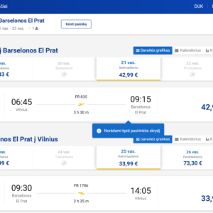 Vilnius Barselona 2027 m. vasario mėn. tik €76,98 (4n.)