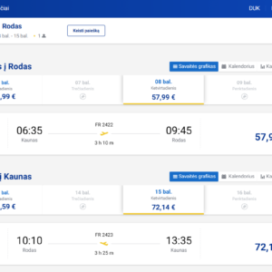 Kaunas Rodas 2027 m. balandžio mėn. tik €130,13 (7n.)